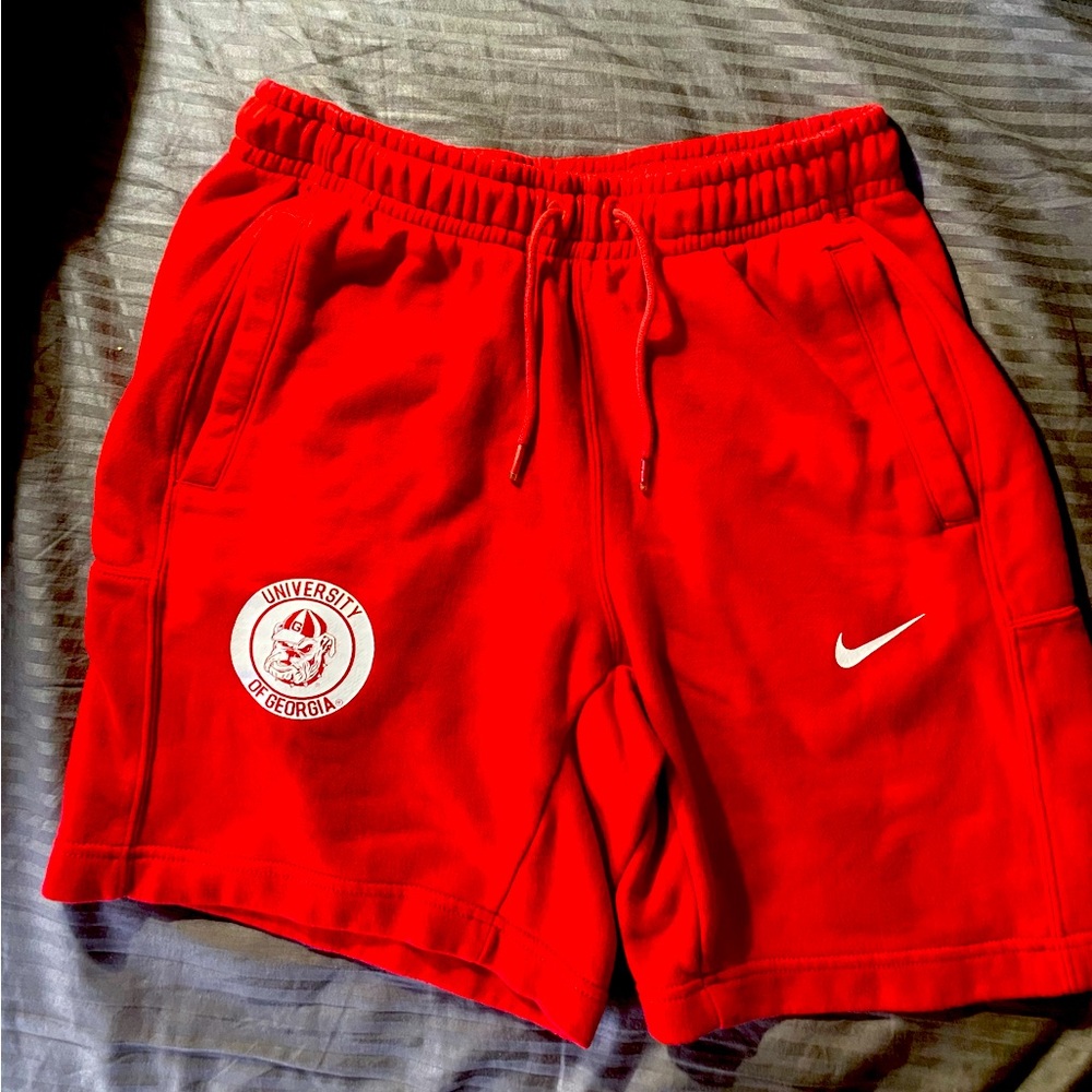 Nike Georgia Bulldogs sweat shorts size small baggy fit